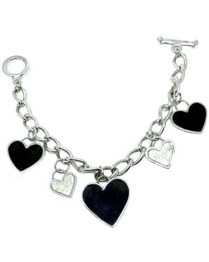 Tg-Jewellery by Tamara Gervasio Regina Di Cuori Hearts Enamel Charms Bracelet - Blue