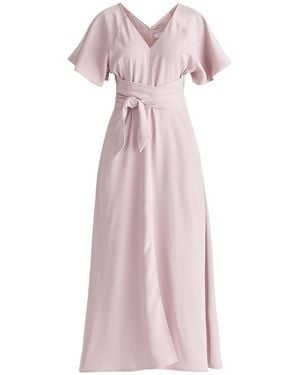 Paisie Maxi Waist Tie Dress - Pink