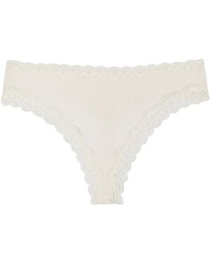 Uwila Warrior Soft Silk Thong Underwear - White