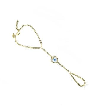 Bayemeyc Mysticor Evil Eye Hand Chain - Metallic