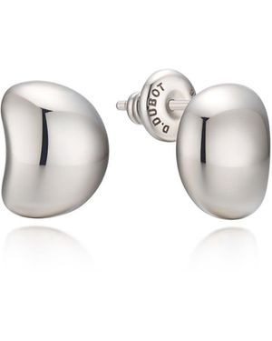 Didier Dubot Miss. Doux Sculpted D Stud Earring - Metallic