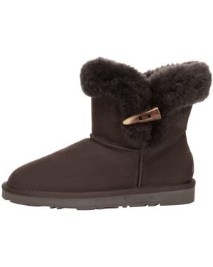 EverAu Australia Robin Horn Toggle Button Mini Boots - Brown