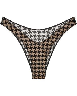 Perilla Lingerie Oxford Panties - Metallic