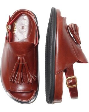 Mafalda Rita Tassel Sandals - Red