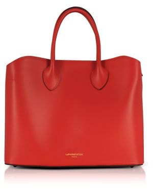Le Parmentier Jackie Leather Tote Bag - Red
