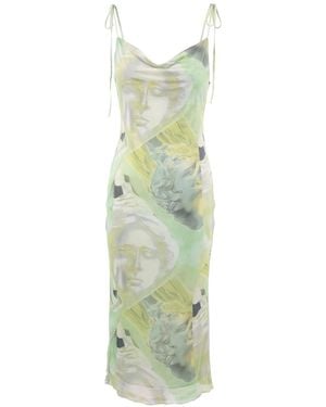 Alia Studio Enigme Maxi Mesh Dress - Purple