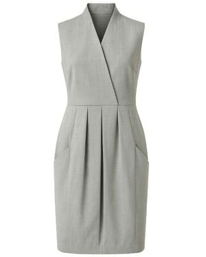Conquista Woven Sleeveless Dress - Grey