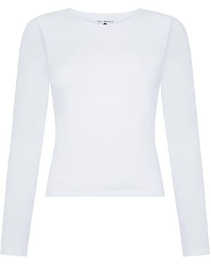 Not Basics Organic Cotton Crew Long Sleeve T-Shirt - White