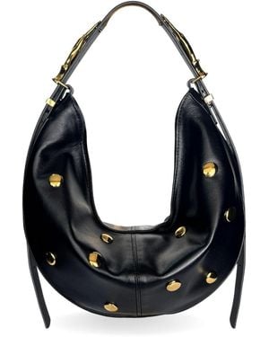 Indigolush Maxi Hobo Studded Gilded Lure - Black