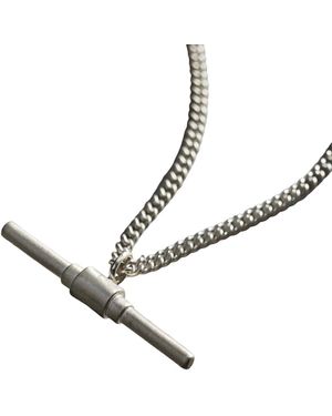 Posh Totty Designs Mens T Bar Pendant Necklace - Brown