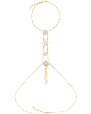 Lavani Jewels Galatea Moonstone Body Chain - White