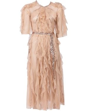 SOHUMAN Neutrals Aleis Sustainable Midi Dress - Pink