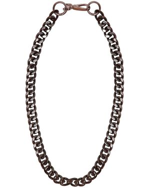 Sylvia Piechulla Chunky Aluminium Chain Necklace - Black