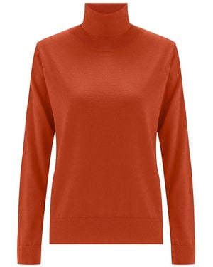 Peraluna Valeria Fine Turtleneck Pullover - Orange