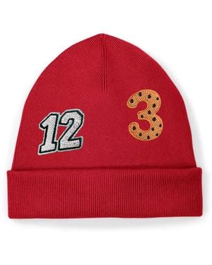 INGMARSON Numbers Organic Cotton Embroidered Beanie