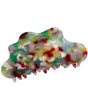CLOSET REHAB Multicolor Acrylic Cloud Claw Hair Clip - Red