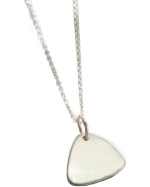 Posh Totty Designs Sterling Plectrum Necklace - Metallic