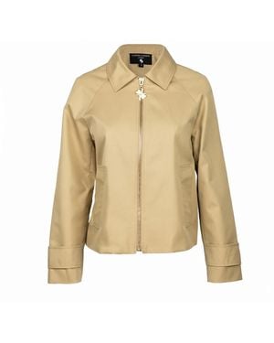 Laines London Neutrals Laines Couture Harrington Jacket - Natural