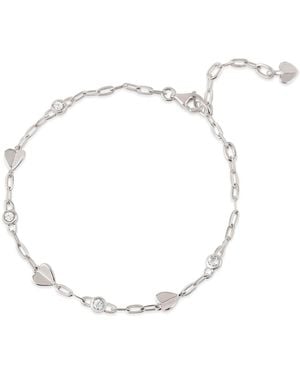 Dinny Hall Folded Heart Gemstone Bracelet - Metallic