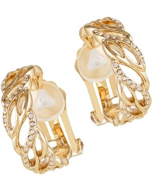 Grosse Crystal Design Clip On Earrings, Series Emotion - Metallic