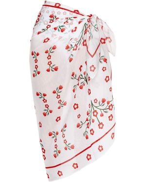 Jessie Zhao New York Beach Sarong Wrap - White