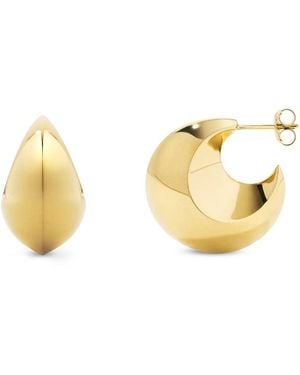 Dinny Hall Iceni Warrior Puffy Hoops - Metallic