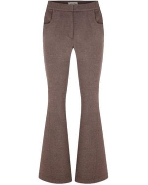 NAZLI CEREN Avrell Cashmere Pants - Brown
