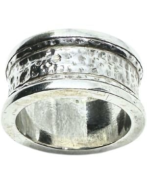 Tg-Jewellery by Tamara Gervasio Street Ring Sterling Band With Oxidised Finish - Green