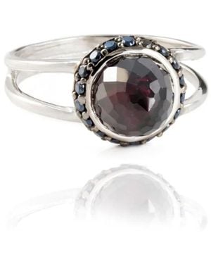 The Jewellery Store London Istanbul Vibe Garnet And Spinel Ring - Metallic