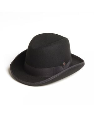 Dasmarca Hats Dasmarca Hudson Hard Wool Felt Cowboy Style Hat - Black