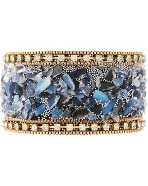 Saachi Gravel Beaded Bracelet - Blue
