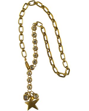Sccollection Leon Rhinestone Lariat - Black