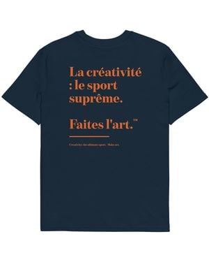 Anchor and Crew Make Art Creative Standard Organic Cotton T-Shirt - Blue