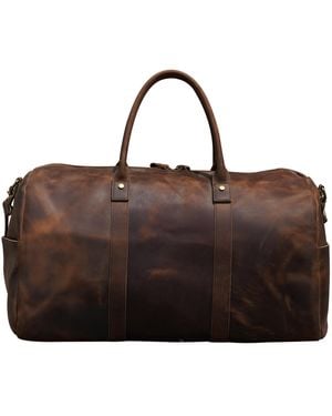 Touri Genuine Leather Holdall - Brown