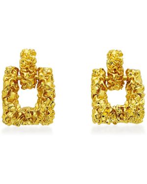 Amber Sceats Boa Earrings - Metallic
