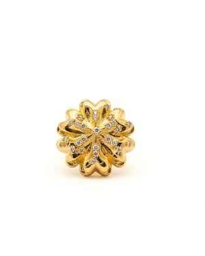 Jaredjamin Chrysanthemum Plated Ring - Metallic