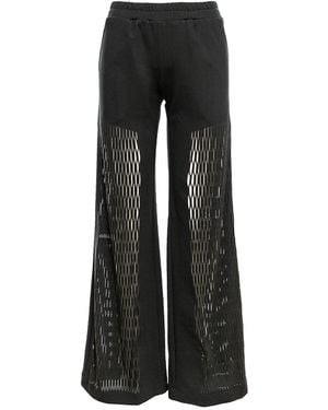 Silvia Serban Zig-Zag Laser Cut Suit - Black