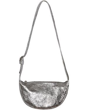 Owen Barry Leather Sling Bag - Grey