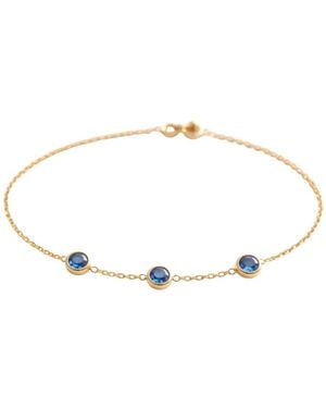 Lily Flo Jewellery Sapphire Bracelet - Metallic