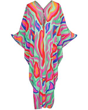 Jennafer Grace Vyka Verde Celebe Caftan - Red