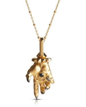 Kasun Hand Of The Protector Pendant - Metallic