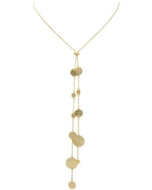 Marcia Moran Melissa Lariat Coin Necklace - Metallic