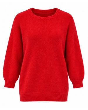 Luella Fashion Bettina Long Alpaca Jumper - Red