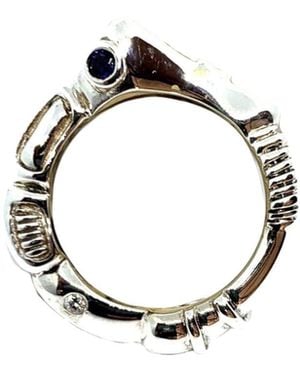 Tg-Jewellery by Tamara Gervasio Organic Matter Ring Sapphire And Cubic Zirconia - Metallic