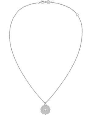 Zoe & Morgan Helios Necklace Zircon - Metallic