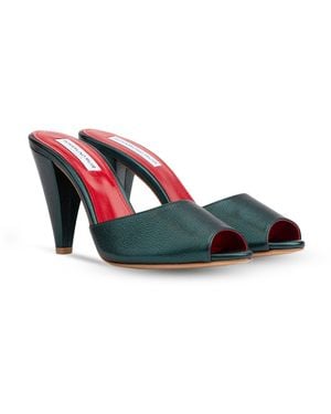 Rosamund Muir London Montavia Dark Metallic Mules - Blue