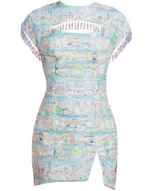 28Natelier Teacup Party Dress - Blue