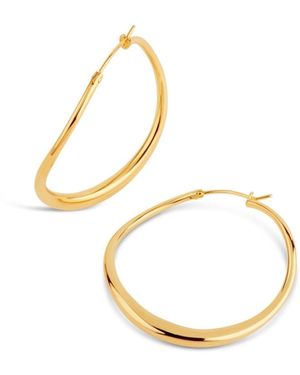 Dinny Hall Wave Large Hoops - Metallic
