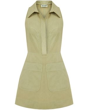 Nocturne Mini Dress With Pockets - Green