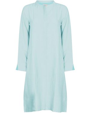 NoLoGo-chic Super Mix Coat Dress Linen Sky - Blue
